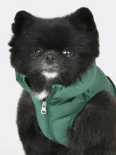 Load image into Gallery viewer, Puppia Puffer Vest Harness Jumper Green/Brown
