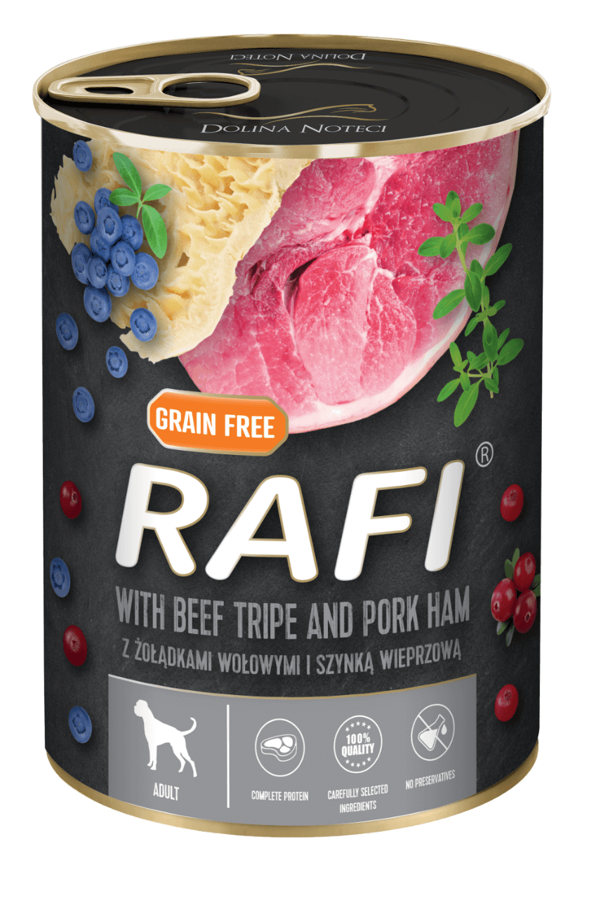 RAFI Adult Wet Food Beef Tripe and Pork Ham