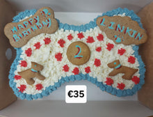 Load image into Gallery viewer, Wendy&#39;s Frosted Bone Shape Cake for Dogs - Personalised
