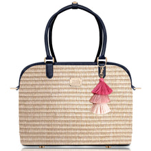 Load image into Gallery viewer, Milk and Pepper Catalina Carrier Straw Navy
