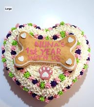 Load image into Gallery viewer, Wendy's Frosted Heart Shape Cake for Dogs &amp; Cats - Personalised
