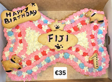 Load image into Gallery viewer, Wendy&#39;s Frosted Bone Shape Cake for Dogs - Personalised
