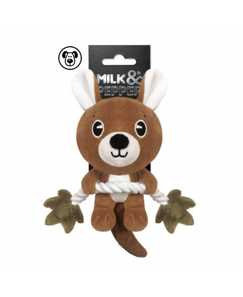 MILK AND PEPPER Baby Wallaby Dog Toy 18cm