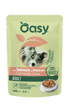 Load image into Gallery viewer, OASY 100g pouches of meat strips in gravy.
