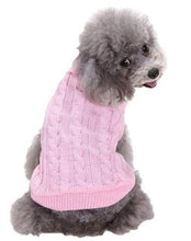 Load image into Gallery viewer, Cherry Cable Knitted Sweater for small and medium breeds
