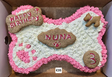 Load image into Gallery viewer, Wendy&#39;s Frosted Bone Shape Cake for Dogs - Personalised
