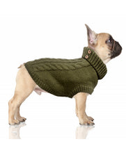 Load image into Gallery viewer, Milk and Pepper Khaki Duncan cable knit sweater
