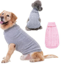 Load image into Gallery viewer, Cherry Cable Knitted Sweater for medium breeds
