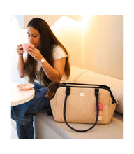 Load image into Gallery viewer, Milk and Pepper Catalina Carrier Straw Navy
