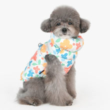 Load image into Gallery viewer, PUPPIA HIBISCUS Flower Pattern Full Zip Up Vest with integrated harness
