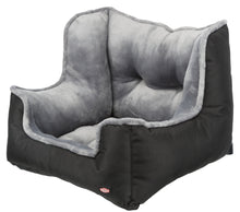 Load image into Gallery viewer, Trixie Car Seat/Travel Bed 50 x 40 x 50 cm, black/grey
