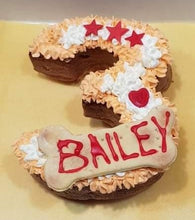 Load image into Gallery viewer, Wendy&#39;s Frosted Number 3 shape Cake for Dogs &amp; Cats - Personalised
