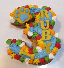 Load image into Gallery viewer, Wendy&#39;s Frosted Number 3 shape Cake for Dogs &amp; Cats - Personalised
