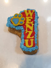 Load image into Gallery viewer, Wendy&#39;s Frosted Number 1 shape Cake for Dogs &amp; Cats - Personalised
