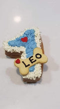 Load image into Gallery viewer, Wendy&#39;s Frosted Number 1 shape Cake for Dogs &amp; Cats - Personalised
