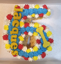 Load image into Gallery viewer, Wendy&#39;s Frosted Number 6 shape Cake for Dogs &amp; Cats - Personalised
