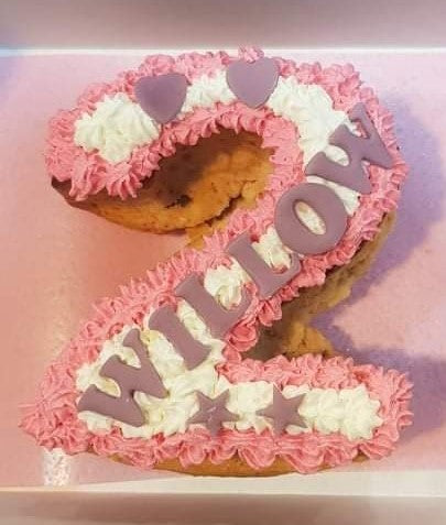 Wendy's Frosted Number 2 shape Cake for Dogs & Cats - Personalised