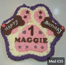 Load image into Gallery viewer, Wendy&#39;s Paw Shape Cakes for Dogs &amp; Cats - Personalised
