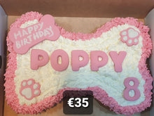 Load image into Gallery viewer, Wendy&#39;s Frosted Bone Shape Cake for Dogs - Personalised
