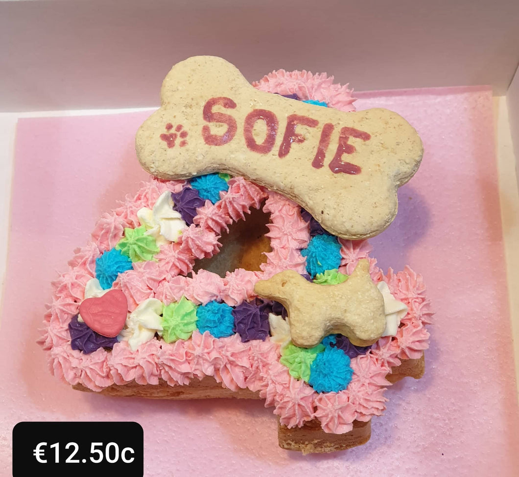 Wendy's Frosted Number 4 shape Cake for Dogs & Cats - Personalised