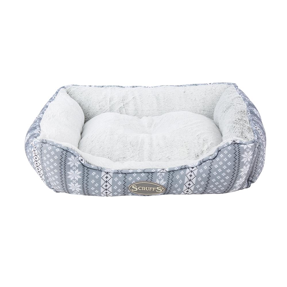 Santa Paws Box Bed - Grey