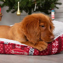 Load image into Gallery viewer, Santa Paws Box Bed - Red
