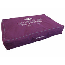 Load image into Gallery viewer, Happy-House Luxury Living Block Pillow Purple SALE
