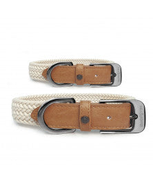 MILK AND PEPPER BRAIDED COLLAR